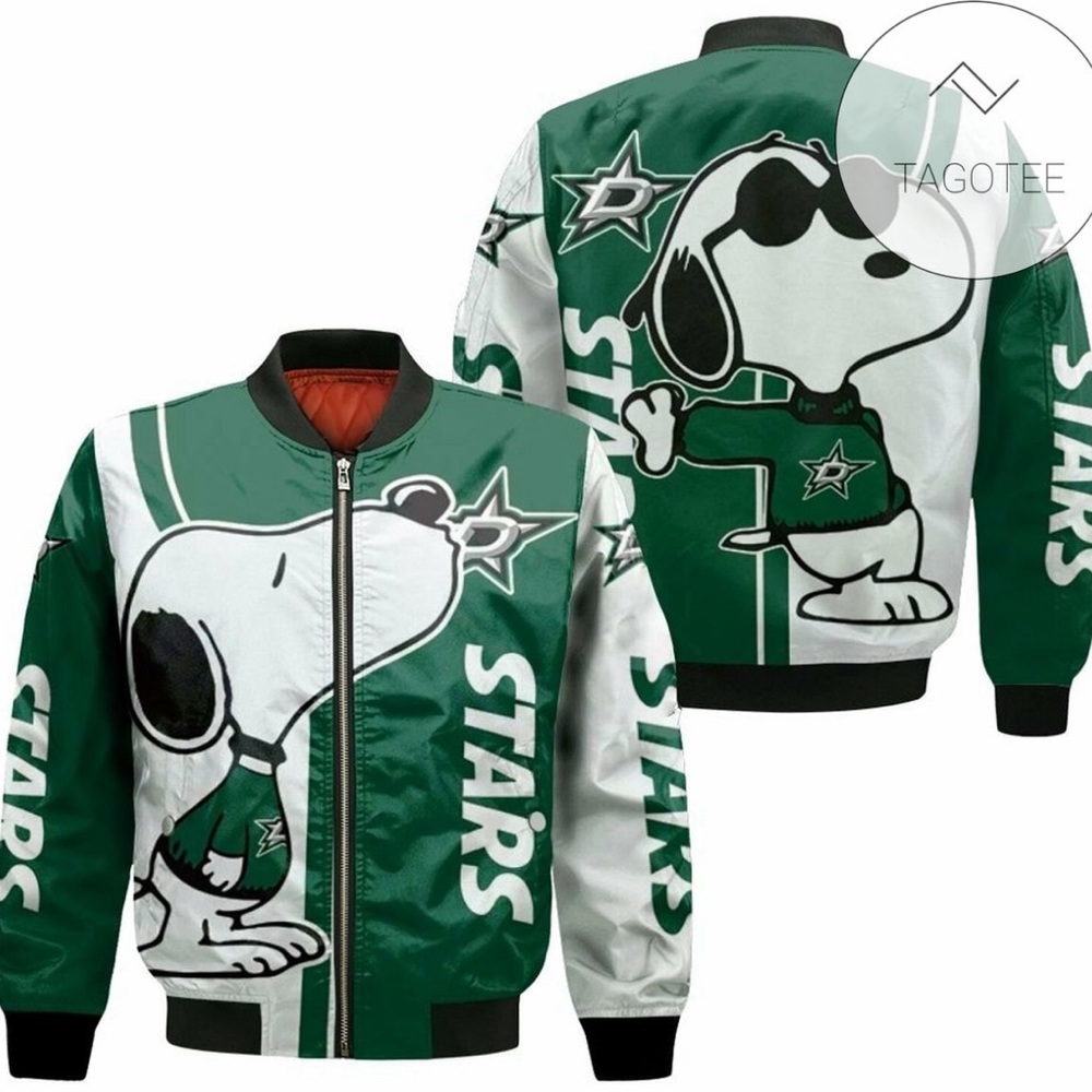 Snoopy Dallas Stars Bomber Jacket - Special Edition Size Small NEW